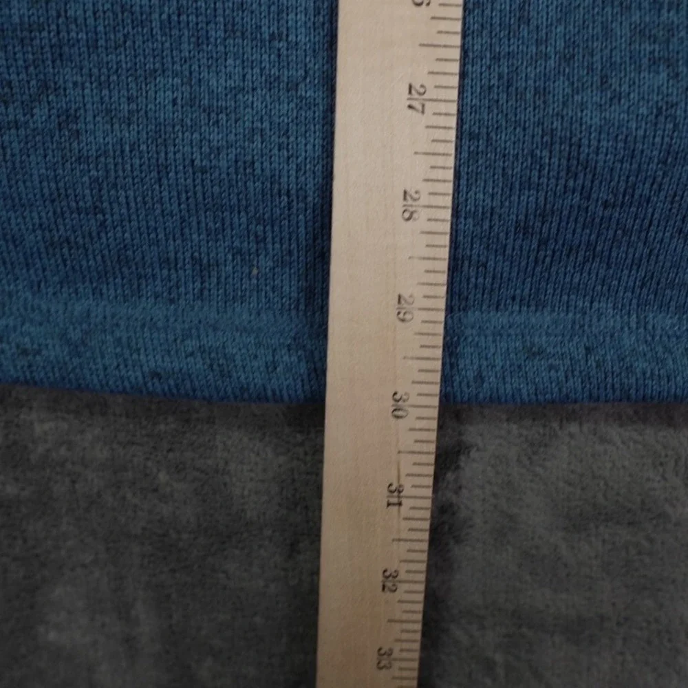 LL Bean Mens‎ Sweater Fleece Vest XXL Blue Dusk Slightly Fitted Full Zip Logo